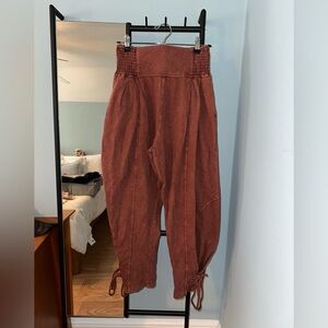Free People Movement Drop Crotch Terracotta Joggers